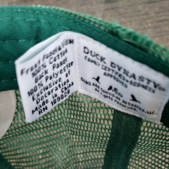 Duck Dynasty Camo Trucker Hat Hunting Snapback Cap - Camouflage / Orange / Green - Picture 7 of 9